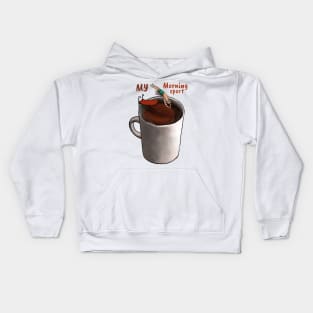 Coffee Dive Kids Hoodie